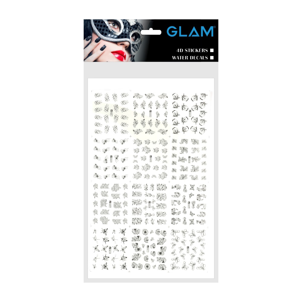 GLAM Water Decals Stickers