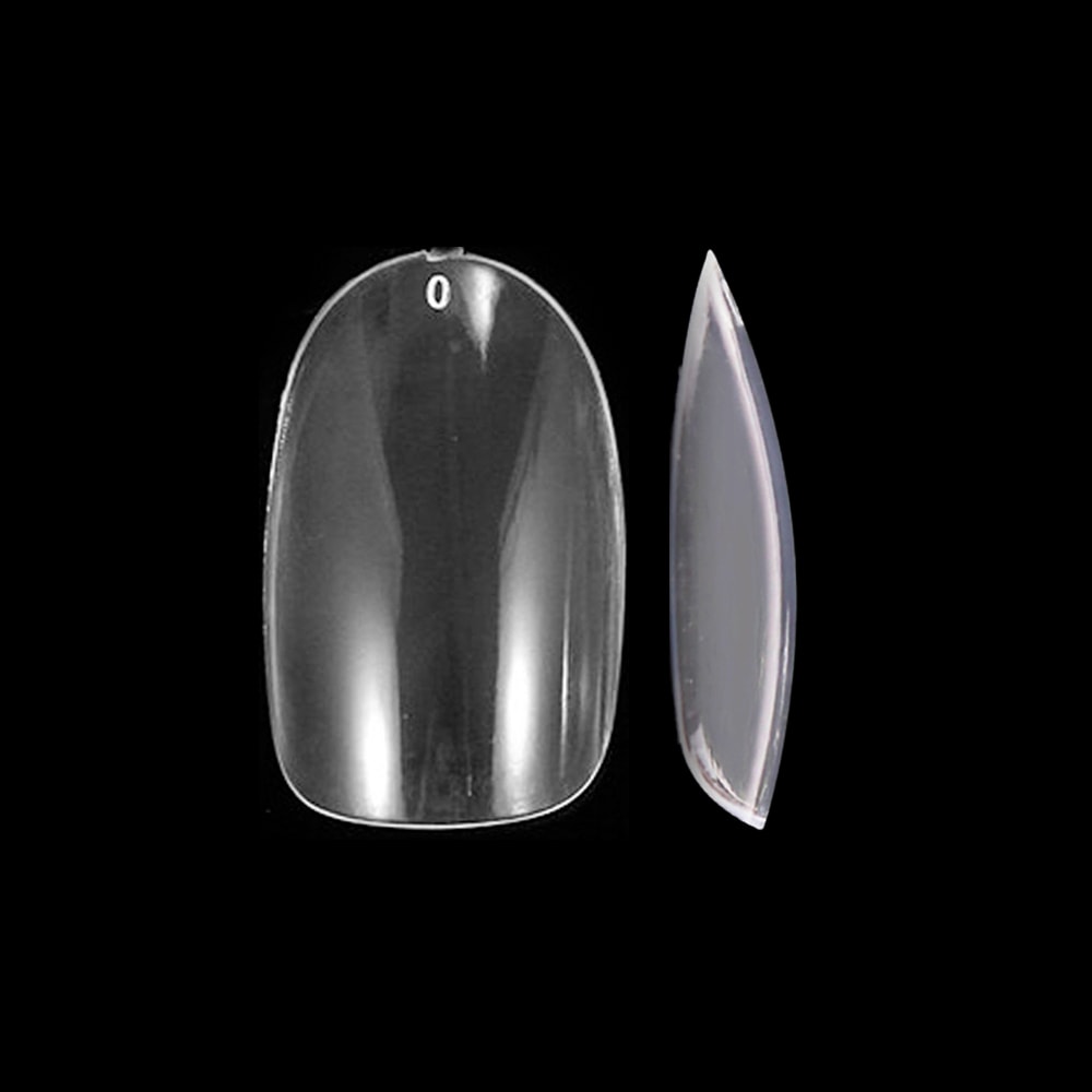 Grofry 240 Pcs/Box Nail Tips C Curved Pipe Shaped Transparent Long Square  Coffin False Nail Tips for Manicure Transparent - Walmart.com