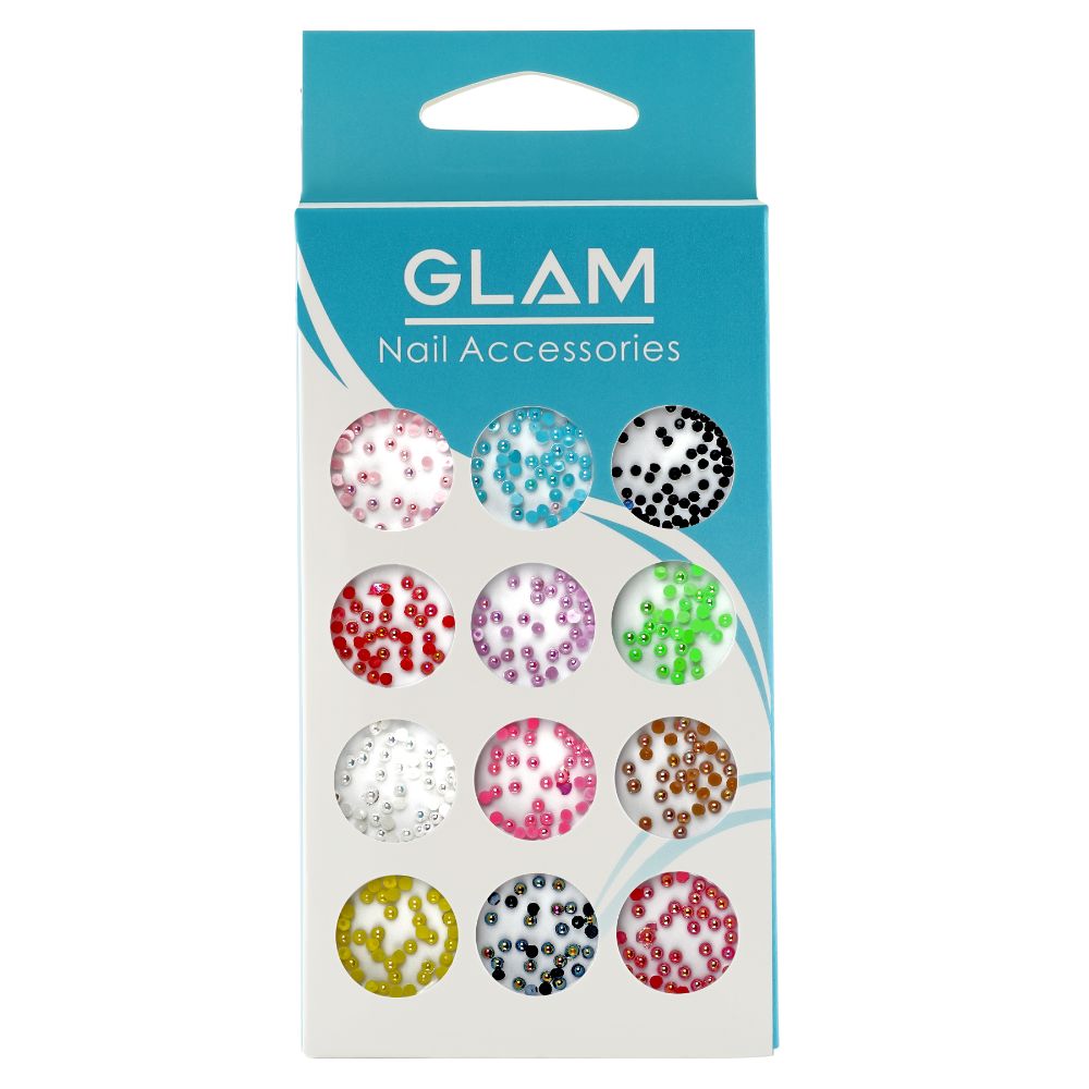 GLAM Colourful Pearls Round Stones Palette