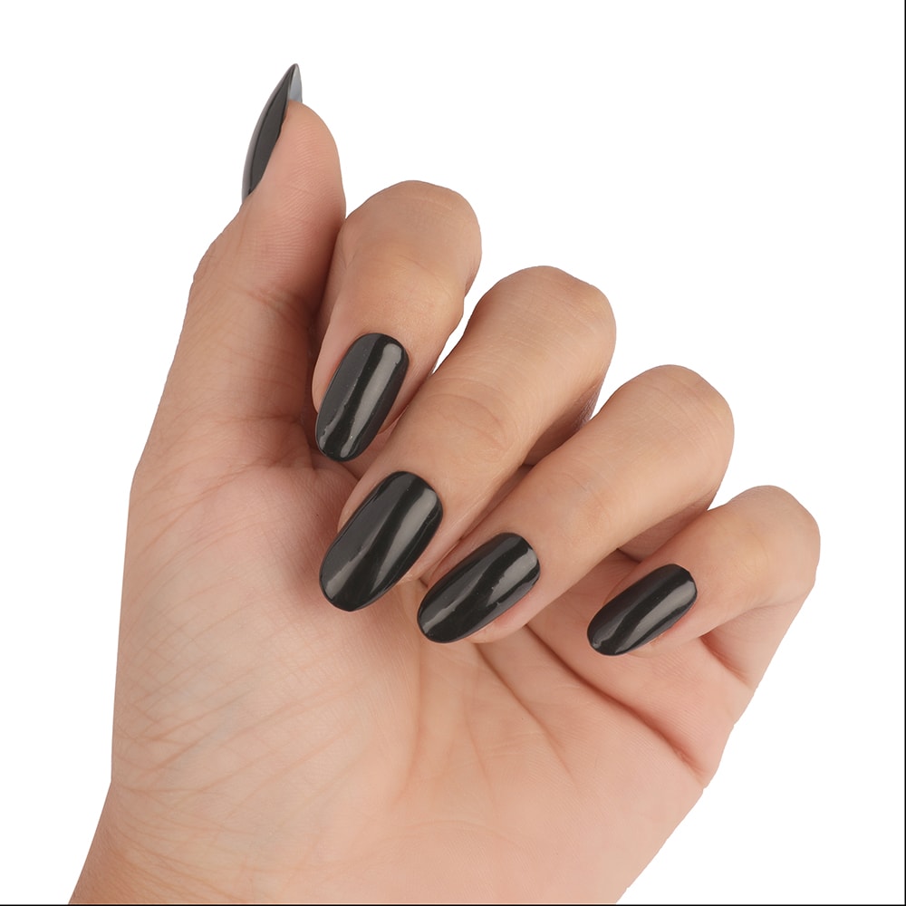 Nail Ideas: A Black Matte French Manicure | Allure-cacanhphuclong.com.vn