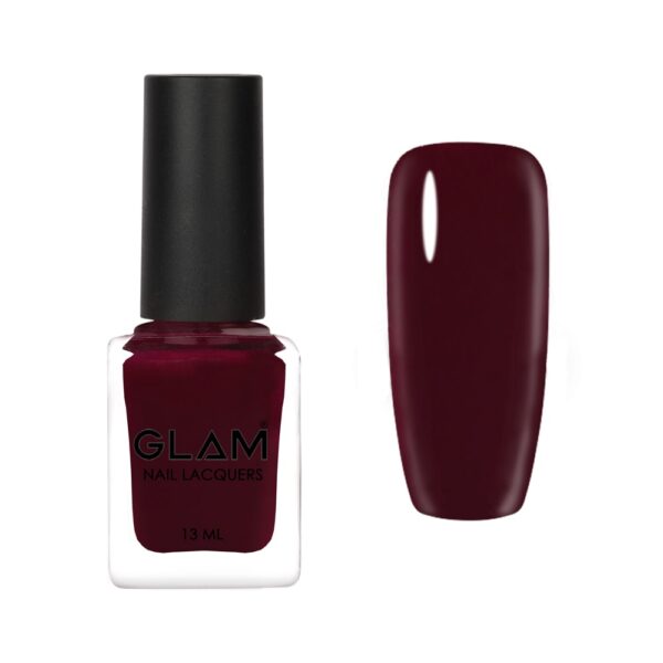 GLAM Mani Pedi Nail Polish - Maroon