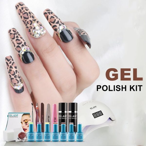 Saviland Gel Nail Polish Kit - 33PCS Gel Polish Kit Soak-off U V LED Nail  Art Starter French Manicure Kit with Gel Foundation Base, No Wipe Glossy &  - Imported Products from