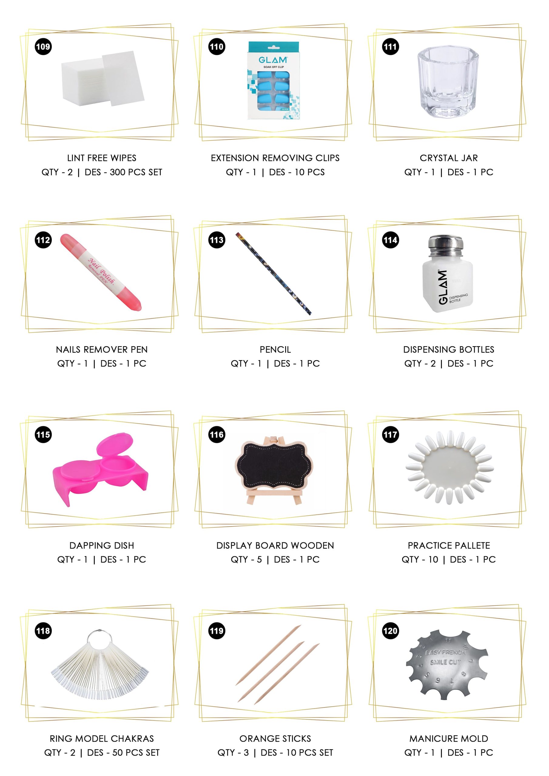 COMPLETE NAIL BAR KIT 10