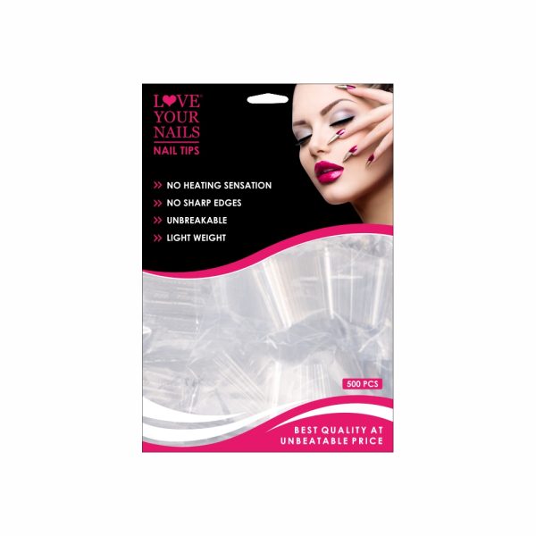 Deni Carte Oval - Flexible Transparent Nail Extension Tips 'Oval', 120 pcs.  | Makeup.ie
